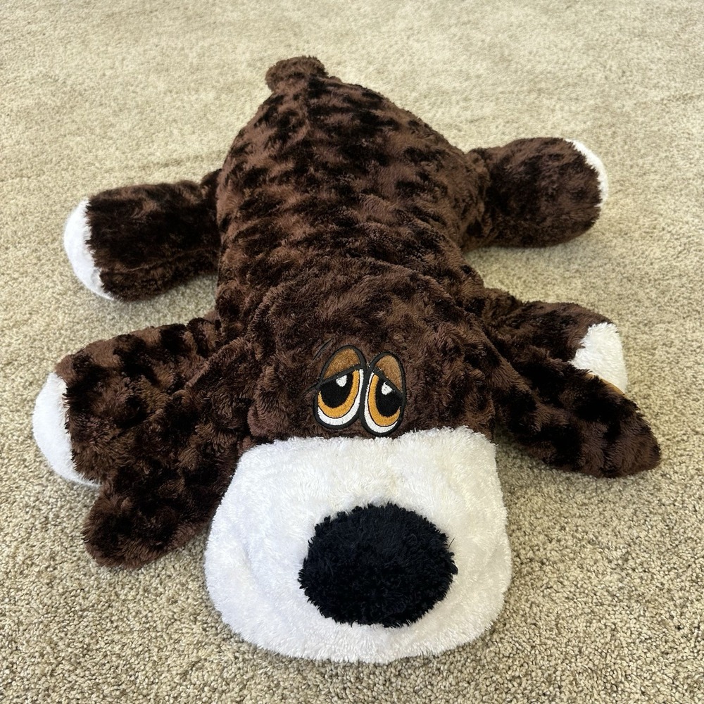 Dan Dee Puppy Dog Plush 24" Large Floppy Laying Brown Hound Dog Stuffed Toy Soft